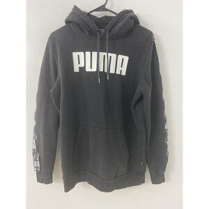 Puma black Taping Men’s Hoodi Size Small S / black-puma white Style # 845717-01